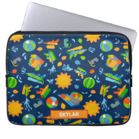 Water guns water balloons summer kids pattern