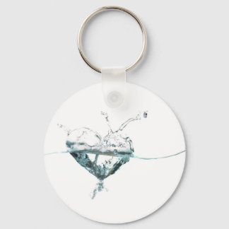 water heart keychain