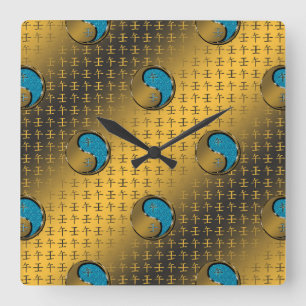 Water Horse Square Wall Clock