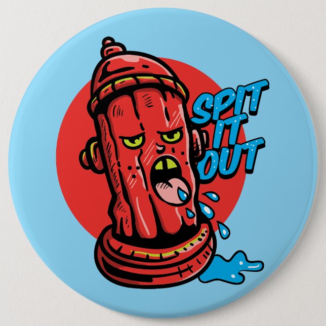 Water Hydrant  6 Inch Round Button (Front)