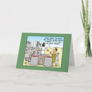 Water Into Wine Birthday Card