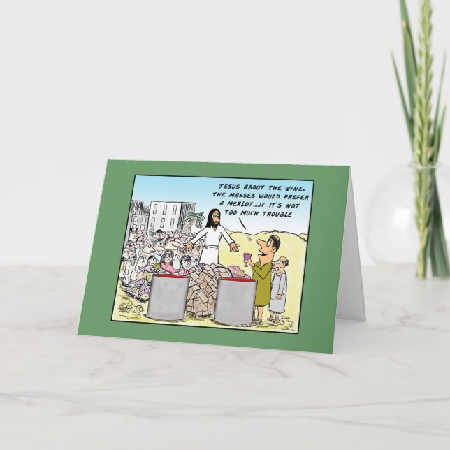 Water Into Wine Birthday Card (Front)