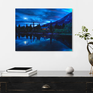 Water Jenny Lake Grand Teton National Park Canvas Print