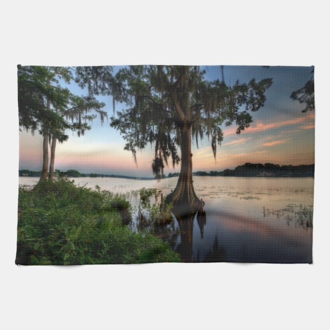 Water | Kraft Azalea Park Maitland Florida Kitchen Towel (Horizontal)