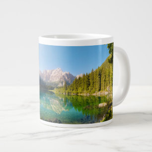 Water   Lago di Fusine Mount Gangart Julian Alps Large Coffee Mug