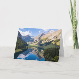 Water Lake Alpsee Switzerland Card