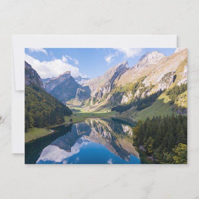Water | Lake Alpsee Switzerland Thank You Card (Front)