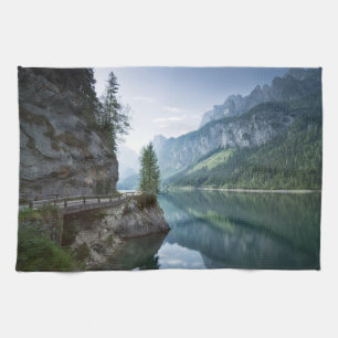 Water Lake Gosau Salzkammergut Austria Kitchen Towel