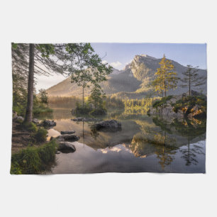 Water Lake Hintersee Berchtesgaden Germany Kitchen Towel