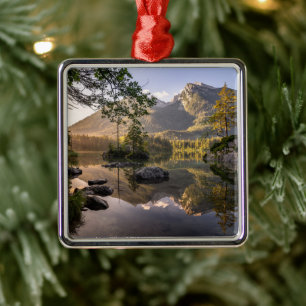 Water   Lake Hintersee Berchtesgaden Germany Metal Ornament