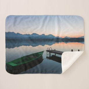 Water   Lake Hopfen Bavarian Alps Germany Sherpa Blanket