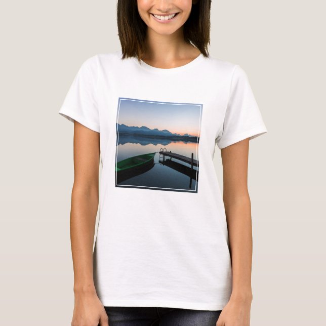 Water | Lake Hopfen Bavarian Alps Germany T-Shirt (Front)