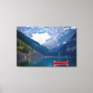 Water   Lake Louise Canadian Rocky Mountains Canvas Print