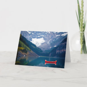 Water Lake Louise Canadian Rocky Mountains Card