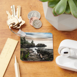 Water Lake Superior Grand Marais, Minnesota Keychain