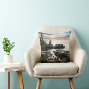Water Lake Superior Grand Marais, Minnesota Throw Pillow