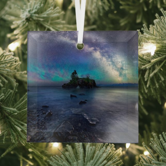 Water | Lake Superior Minnesota Glass Ornament (Insitu)