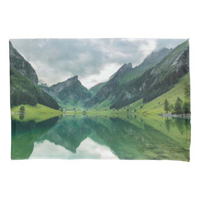 Water | Lake Swiss Alps Pillowcase (Front)