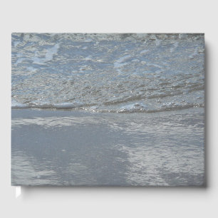 Water Lapping on the Beach Abstract Photography Guest Book