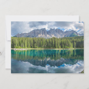 Water   Latemar Mountain Range Thank You Card
