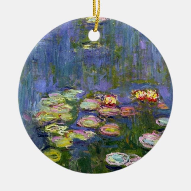 Water Lilies 10 Ceramic Ornament (Front)