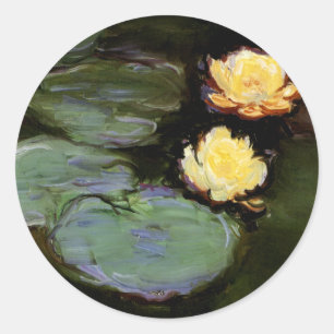 Water-Lilies: 1897-98 by Monet Classic Round Sticker