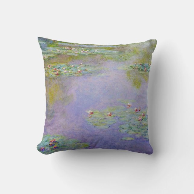 Water Lilies 1903 Claude Monet Fine Art Throw Pillow (Front)
