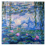 Water Lilies 1919 by Claude Monet Tile<br><div class="desc">Water Lilies 1919,  famous painting by famous French Impressionist artist,  Claude Monet</div>