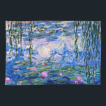 Water Lilies, 1919, painting by Claude Monet Kitchen Towel<br><div class="desc">Water Lilies, famous painting by Impressionist artist Oscar-Claude Monet</div>