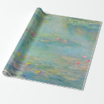 Water Lilies 3 by Claude Monet Wrapping Paper<br><div class="desc">Claude Monet - Masters of Art - Impressionism</div>
