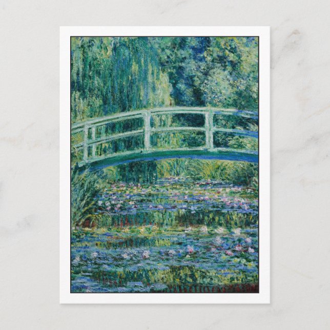 Water Lilies and Japanese Bridge by Monet Postcard (Front)