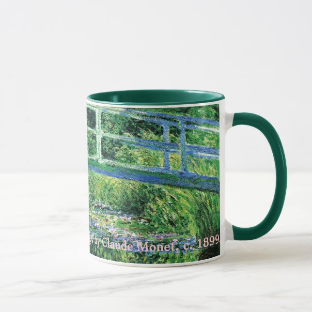 Water Lilies and Japanese Bridge, Claude Monet Mug (Right)