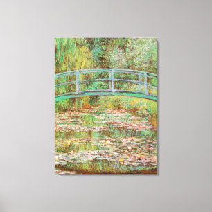 Water Lilies and Japanese Bridge Monet Fine Art Canvas Print