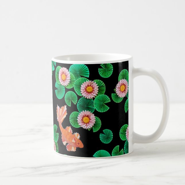 Water Lilies and Koi Fish Mug (Right)