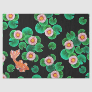 Water Lilies and Koi Fish Tissue Paper