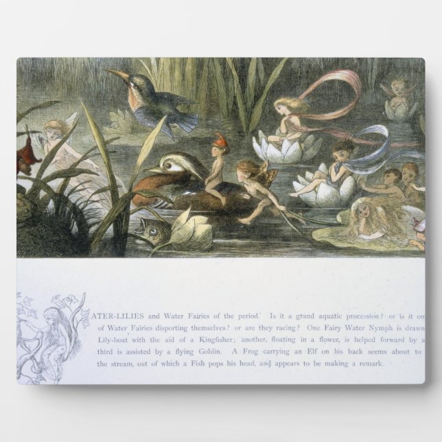 Water-Lilies and Water Fairies, illustration from Plaque (Front)