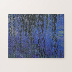 Water Lilies and Weeping Willow Branches -  Monet Jigsaw Puzzle