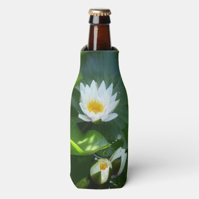 Water Lilies Bottle Cooler (Bottle Front)