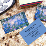 Water Lilies Business Card<br><div class="desc">Water Lilies is a series of over 200 oil paintings by French Impressionist Claude Monet. This painting,  completed in 1919,  features shades of blue and pink.</div>