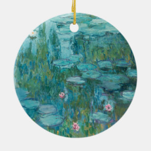 Water Lilies (by Claude Monet, 1915) Ceramic Ornament