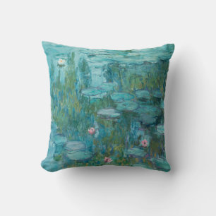 Water Lilies (by Claude Monet, 1915) Throw Pillow