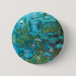 Water Lilies by Claude Monet 2 Inch Round Button