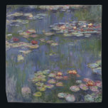 Water Lilies by Claude Monet Bandana<br><div class="desc">Claude Monet - Water Lilies. Beautiful floral painting in beautiful colours by Claude Monet. High quality printed gifts,  prints,  phone cases and many other great gifts.</div>