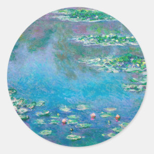 Water Lilies by Claude Monet Classic Round Sticker