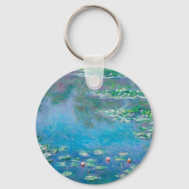 Water Lilies by Claude Monet  Keychain (Front)