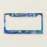 Water Lilies by Claude Monet  License Plate Frame<br><div class="desc">Water Lilies by Claude Monet. 
Please visit my store for more interesting design and more colour choice => zazzle.com/iwheels*</div>