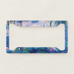 Water Lilies by Claude Monet  License Plate Frame<br><div class="desc">Water Lilies by Claude Monet. 
Please visit my store for more interesting design and more colour choice => zazzle.com/iwheels*</div>