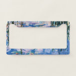 Water Lilies by Claude Monet   License Plate Frame<br><div class="desc">Water Lilies by Claude Monet. 
Please visit my store for more interesting design and more colour choice => zazzle.com/iwheels*</div>