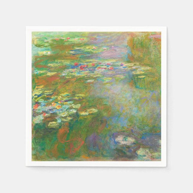 Water Lilies by Claude Monet Napkin (Front)
