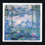 Water Lilies by Claude Monet Napkin<br><div class="desc">Water Lilies by Claude Monet.
Please visit my store for more interesting design and more colour choice. => zazzle.com/iwheels*</div>